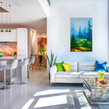 "Misty Trees" ROLLED CANVAS Print