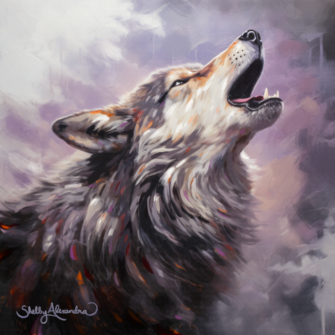 "Howl" METAL ART Print