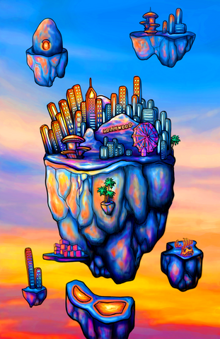 "New Hollywood" ROLLED CANVAS Print