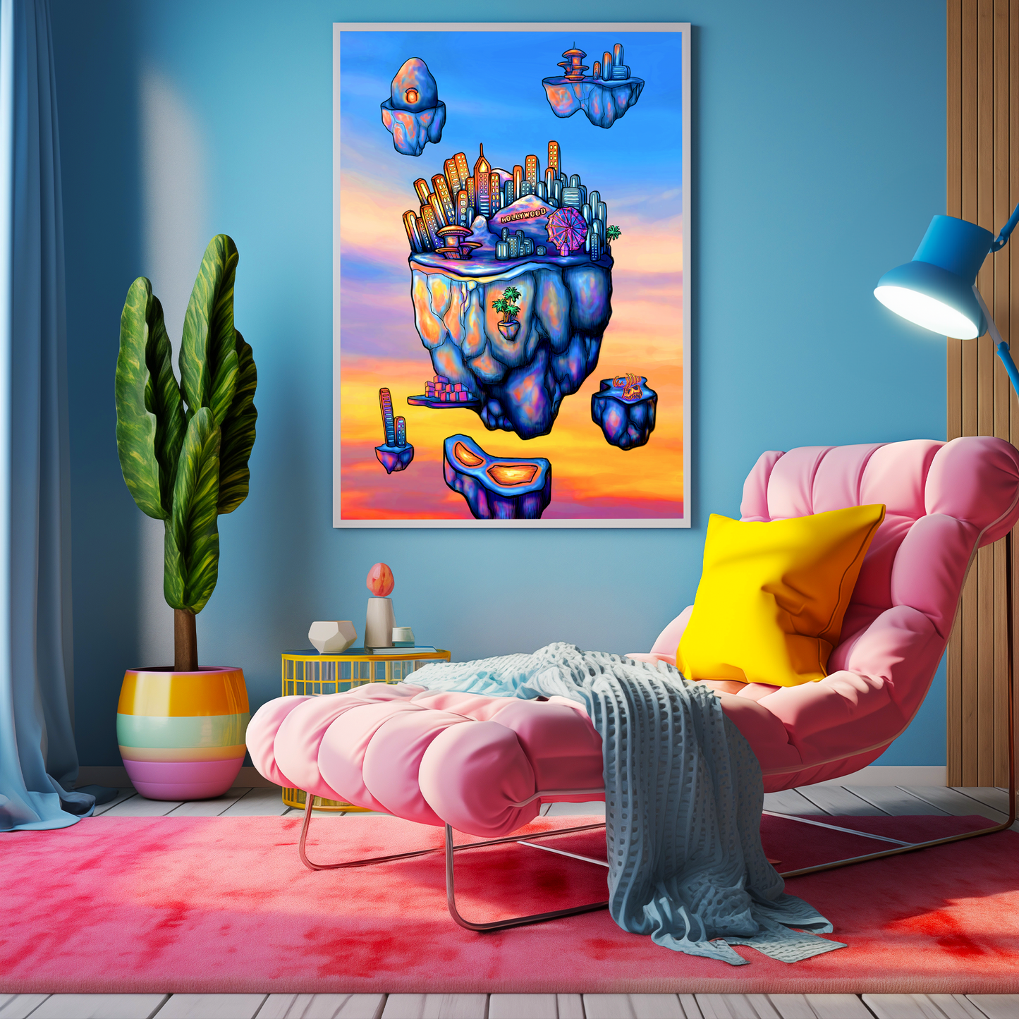 "New Hollywood" ROLLED CANVAS Print
