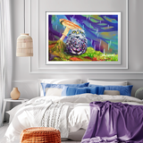 "Baby Owl" METAL ART Print