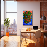 "Orange Candy Clouds" ROLLED CANVAS Print