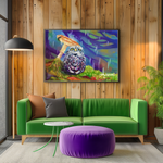 "Baby Owl" METAL ART Print