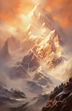 "Peak 02" ROLLED CANVAS Print