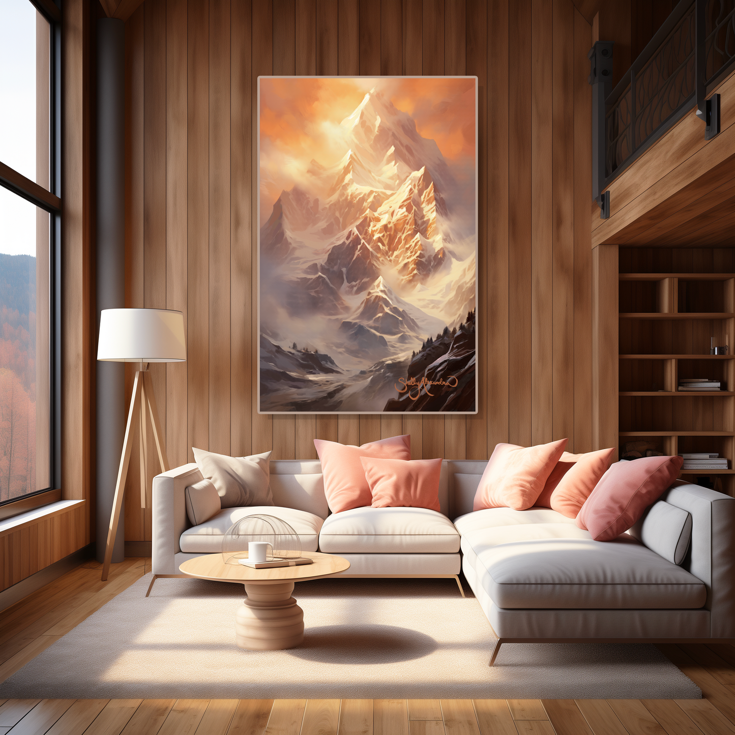 "Glowing Peak" METAL ART Print