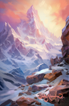 "Peak 01" ROLLED CANVAS Print