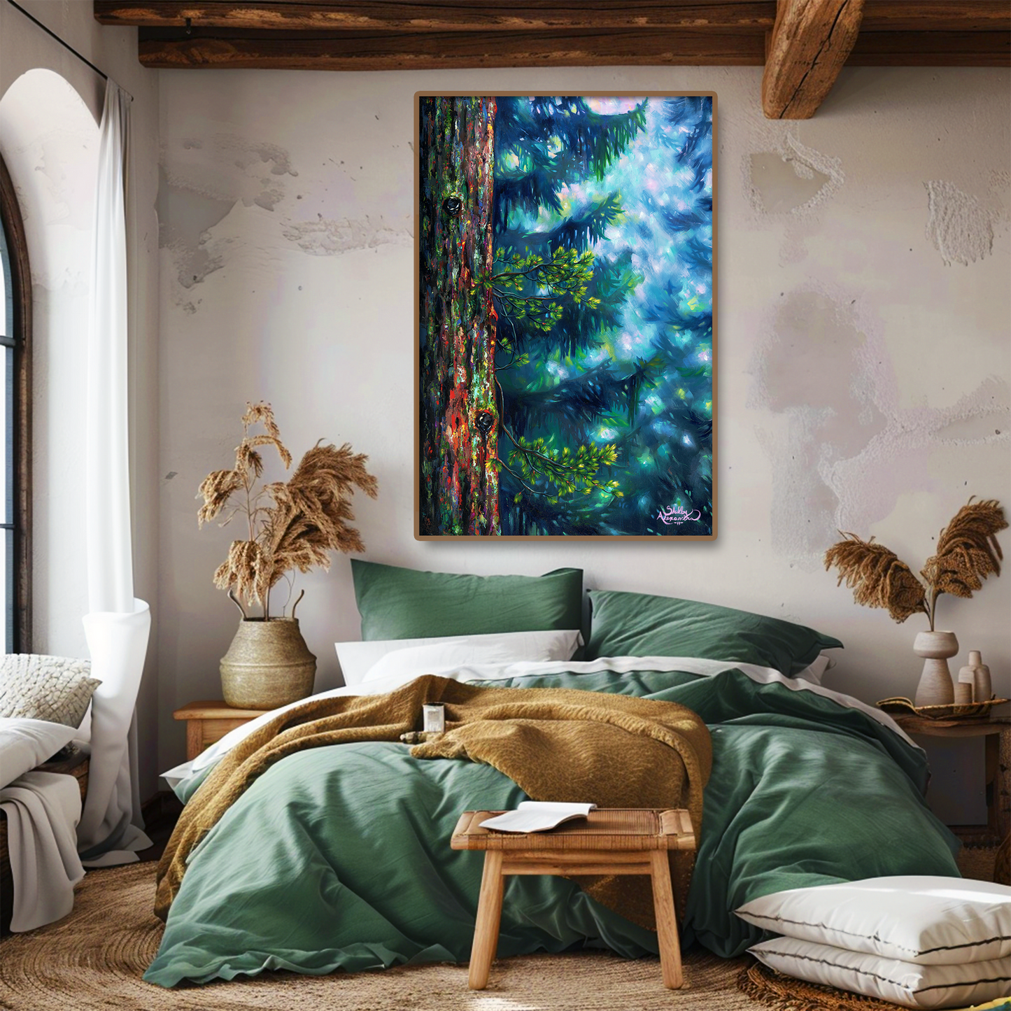 "The Painted Pine" METAL ART Print