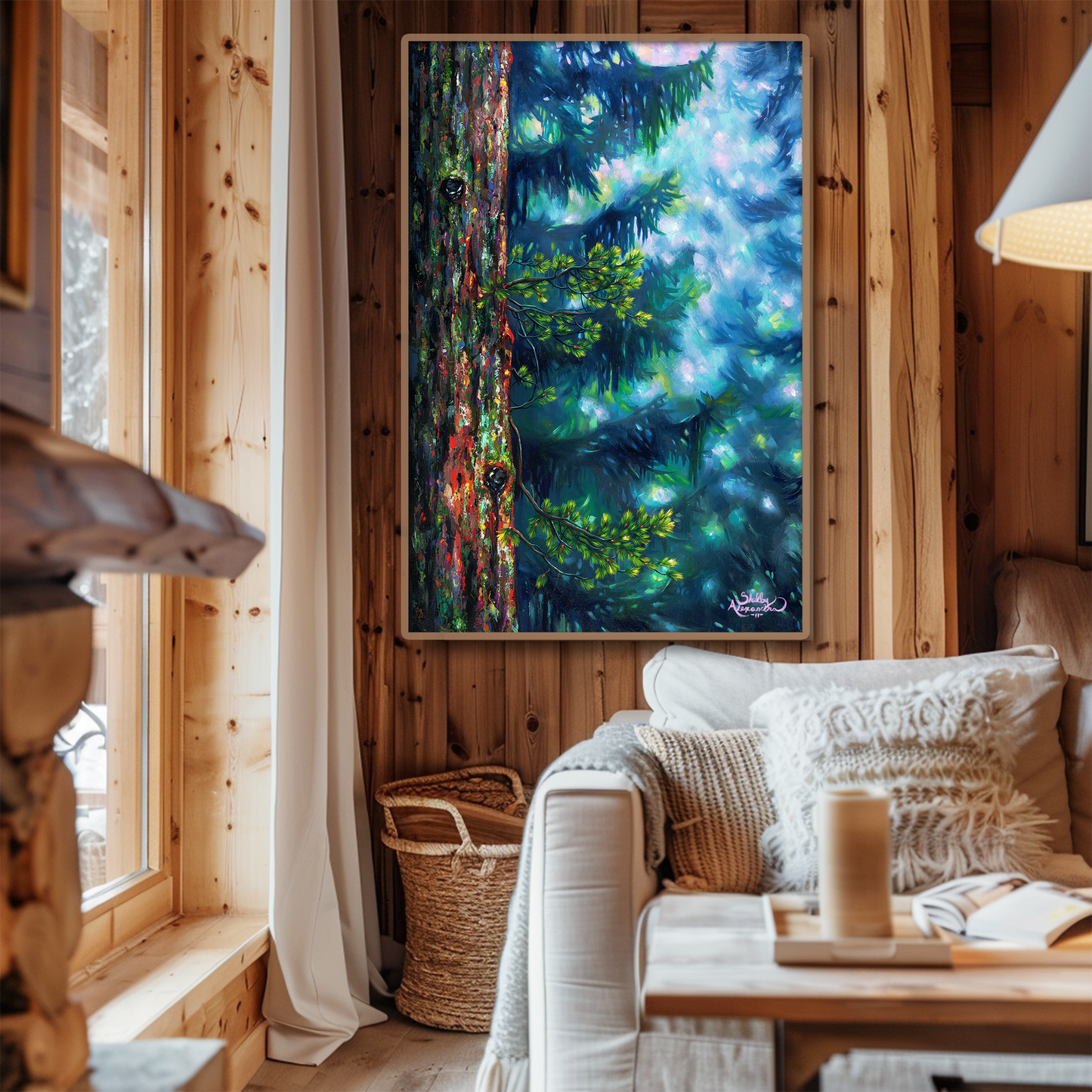 "The Painted Pine" METAL ART Print