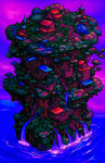 "The Sky Is Bleeding Purple" METAL ART Print