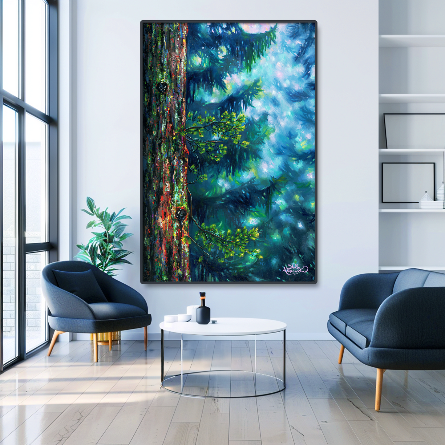 "The Painted Pine" METAL ART Print