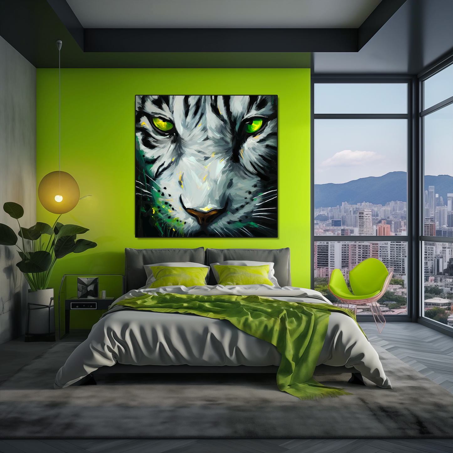 "White Tiger" METAL ART Print