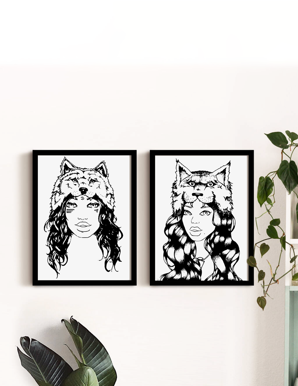"Cougar Girl" METAL ART Print