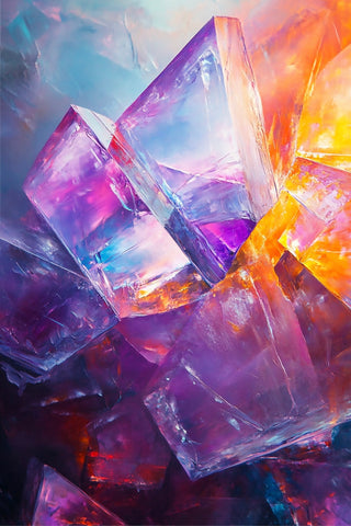 "Crystalline Dreams" METAL ART Print