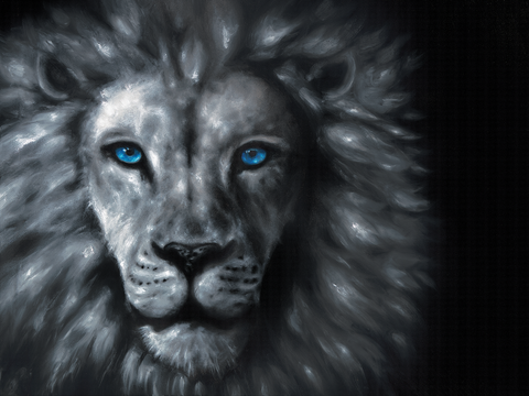 "Leo" ROLLED CANVAS Print