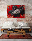 "Skull 01" ROLLED CANVAS Print