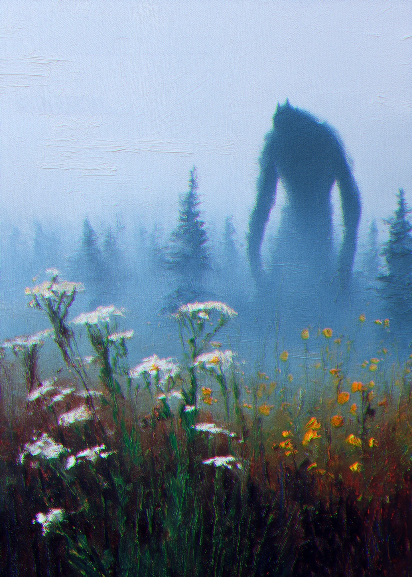 “Something Strange Is in the Tree Line" FINE ART Print