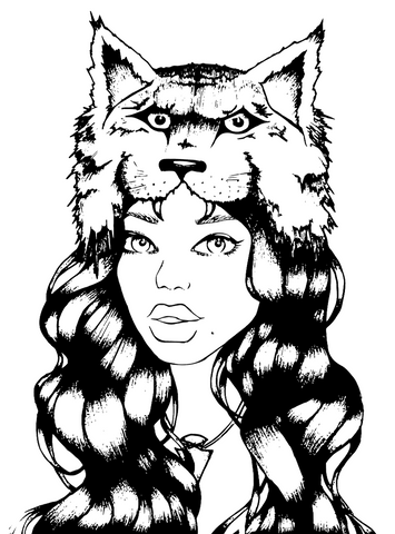 "Cougar Girl" FINE ART Print